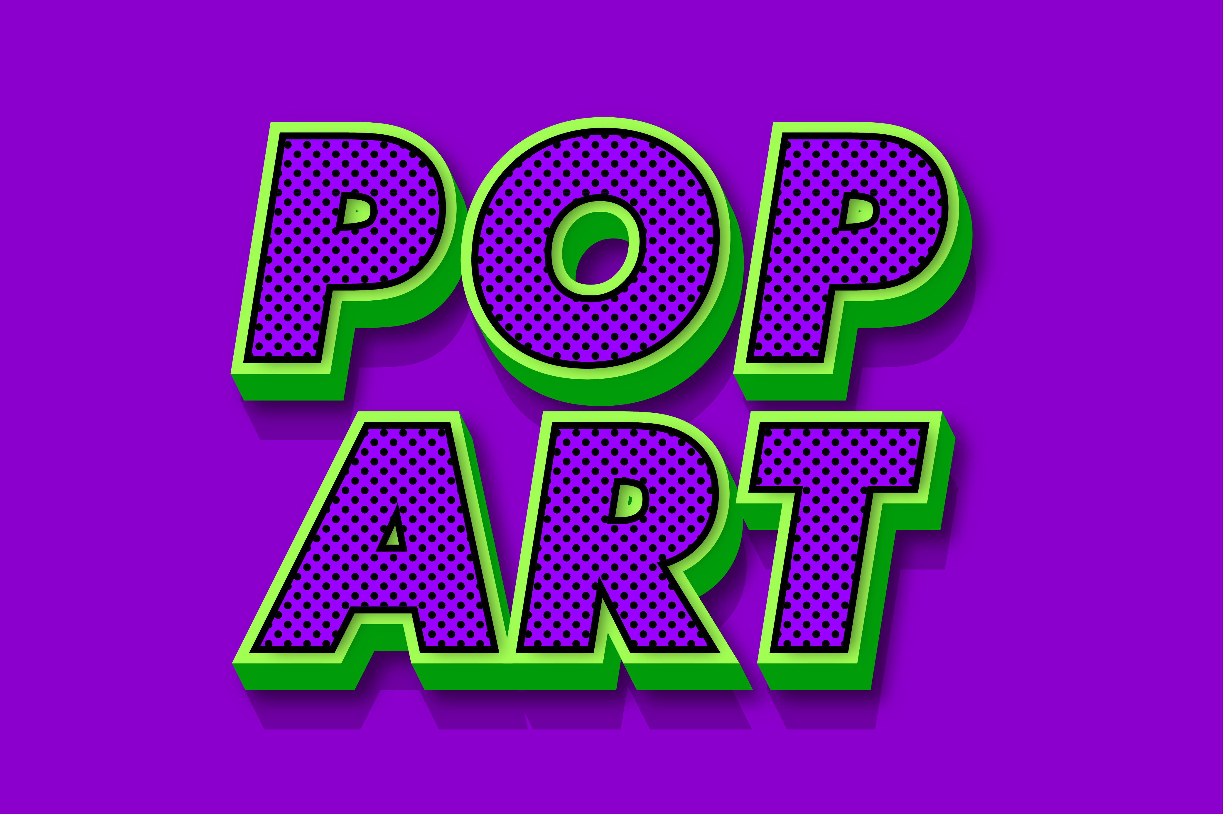 Pop Art Text Effects for Illustrator by memetxsaputra